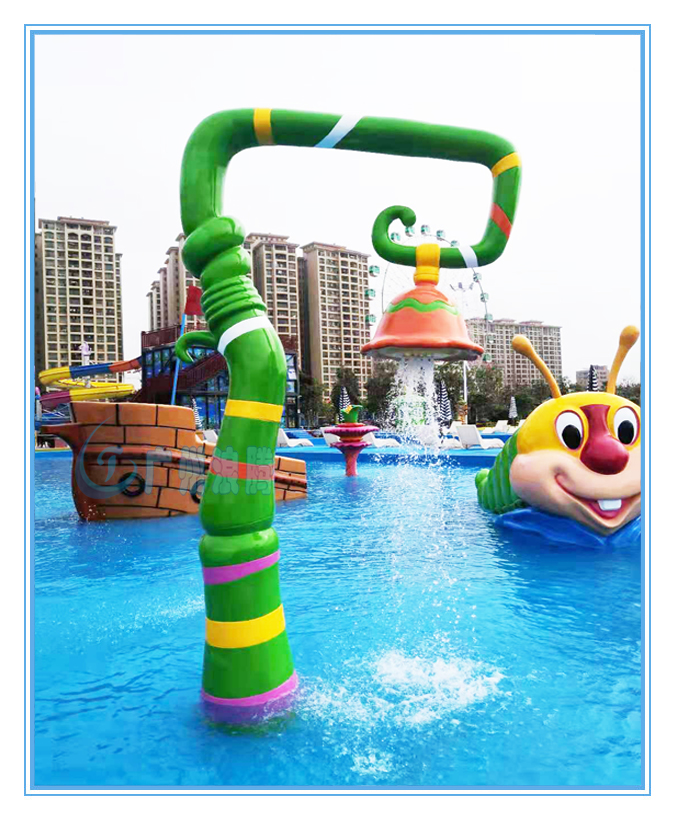 水上樂園設(shè)備，戲水小品，吊鐘噴水